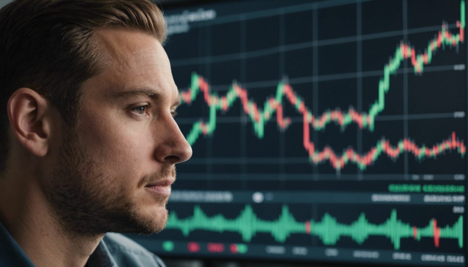 Headshots of top cryptocurrency traders with digital currency symbols and upward-trending graphs in the background.