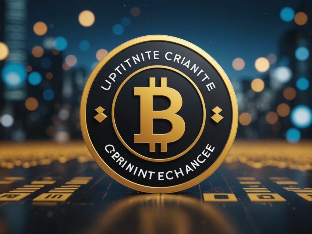 Upbit logo rising to join Binance and Coinbase, representing its entry into the top five crypto exchanges.